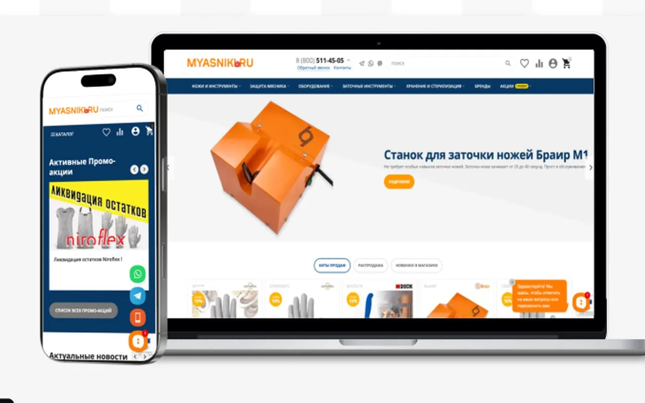 Myasniki.ru (оборудование для мясопереработки): кейс Maximus Media