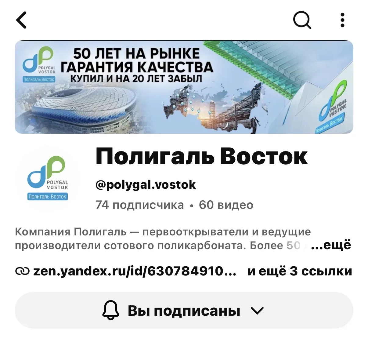 Скриншот из проекта — Полигаль Восток