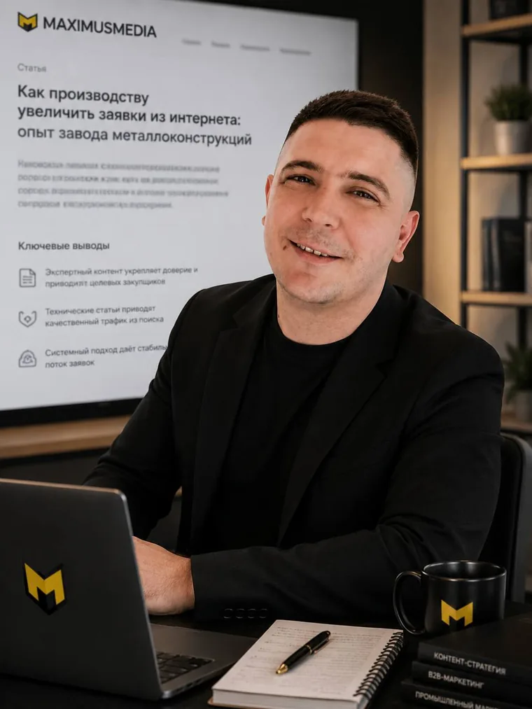 Олег — разработчик сайтов на 1С-Битрикс, Maximus Media