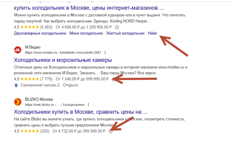Расширенный сниппет